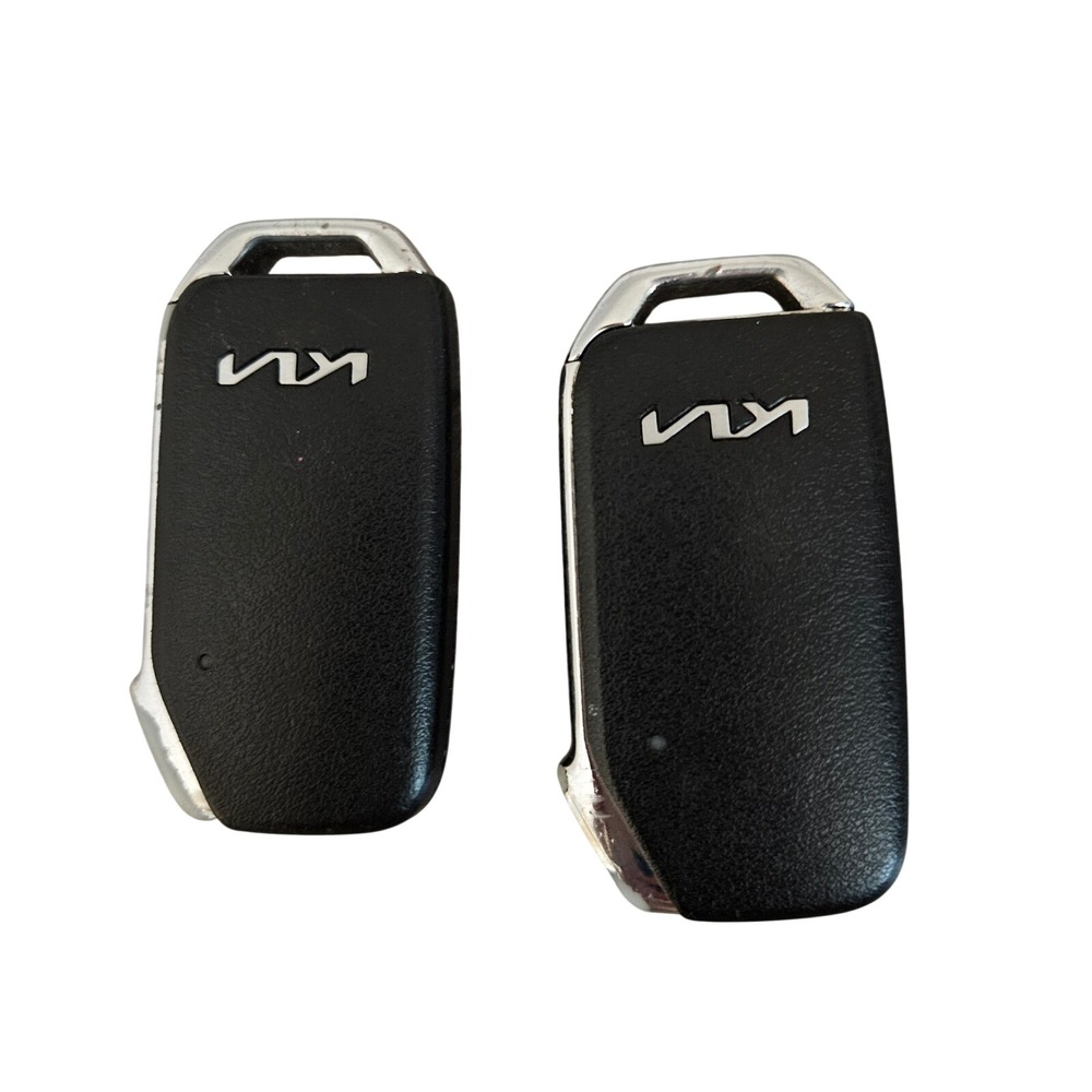 Lot of 2 Kia Smart Key Fobs Remotes Black Chrome Side Buttons OEM TQ8-FOB-4F27